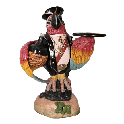 Pirate Parrot Butler Statue - LM Treasures 