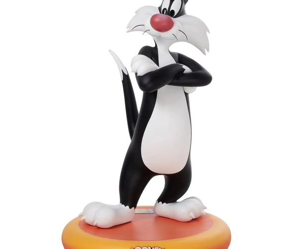 Looney Tunes Sylvester The Cat On Base Life Size Statue | LM