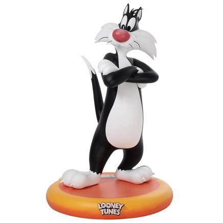 Looney Tunes Sylvester The Cat On Base Life Size Statue | LM Treasures