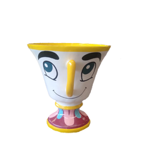 Tea Cup With Face Over Sized Statue - LM Treasures 