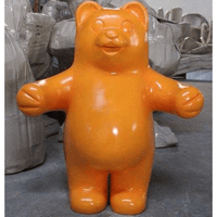 Large Orange Gummy Bear Over Sized Statue - LM Treasures 
