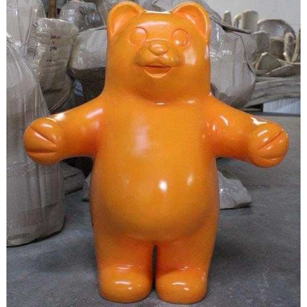 Large Orange Gummy Bear Over Sized Statue - LM Treasures 