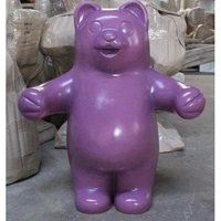 Large Purple Gummy Bear Over Sized Statue - LM Treasures 