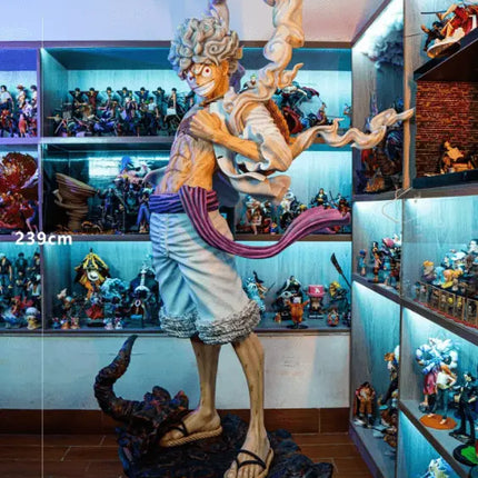 One Piece Luffy Gear 5 Nika Life Size Statue