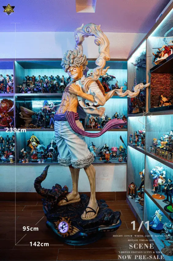 luffy gear 5 model One Piece Luffy Gear 5 Nika Life Size Statue