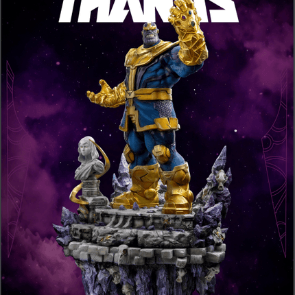 Thanos Legacy 1/4 Scale Statue With Real Gems - LM Treasures 