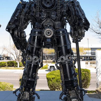 Knight Inspired Recycled Metal Art Sculpture