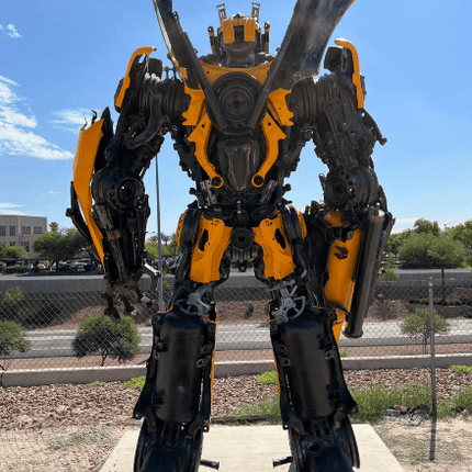Bumblebee Inspired Recycled Metal Art Sculpture
