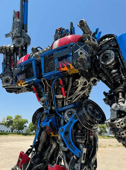Optimus Prime Inspired Recycled Metal Art Sculpture LM Treasures - K