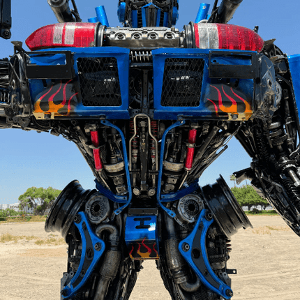 Optimus Prime Inspired Recycled Metal Art Sculpture