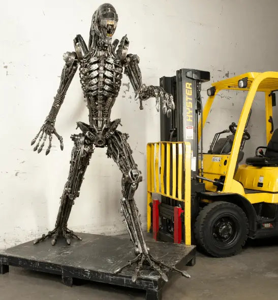 Alien Inspired Recycled Metal Art Sculpture LM Treasures - K