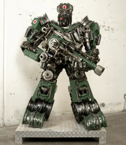 Hound Inspired Recycled Metal Art Sculpture LM Treasures - K