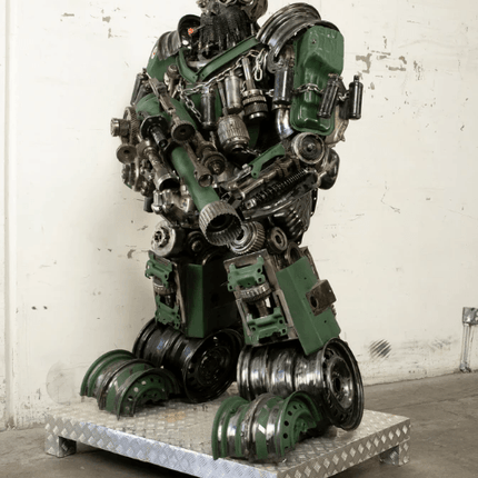 Hound Inspired Recycled Metal Art Sculpture