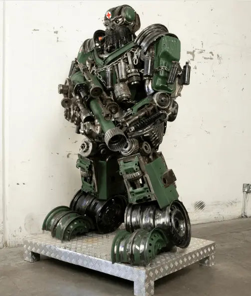 Hound Inspired Recycled Metal Art Sculpture LM Treasures - K