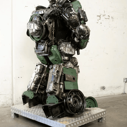 Hound Inspired Recycled Metal Art Sculpture
