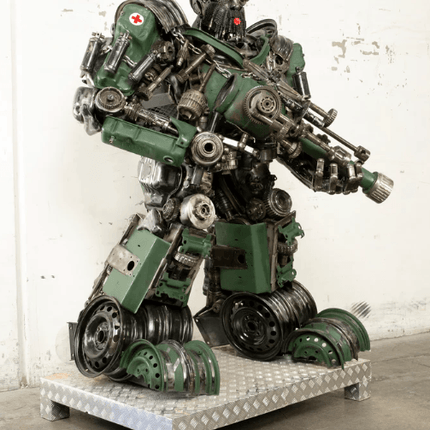 Hound Inspired Recycled Metal Art Sculpture
