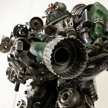 Hound Inspired Recycled Metal Art Sculpture