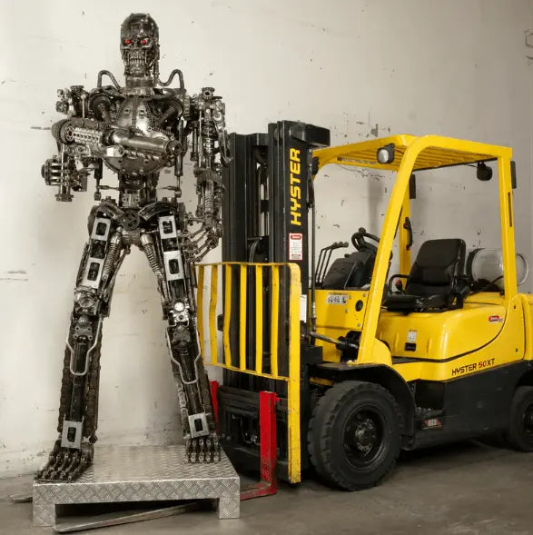 Terminator Inspired Recycled Metal Art Sculpture LM Treasures - K