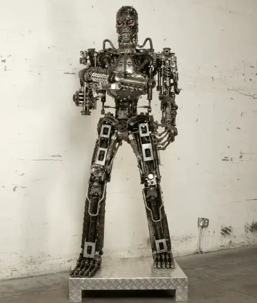 Terminator Inspired Recycled Metal Art Sculpture LM Treasures - K