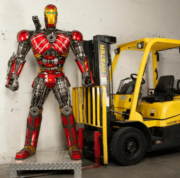 Iron Man Inspired Recycled Metal Art Sculpture LM Treasures - K