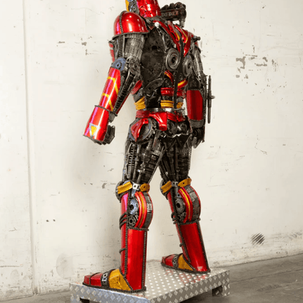 Iron Man Inspired Recycled Metal Art Sculpture