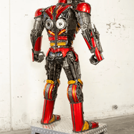 Iron Man Inspired Recycled Metal Art Sculpture