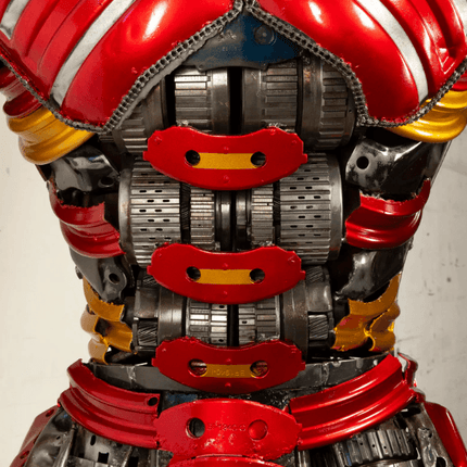 Iron Man Inspired Recycled Metal Art Sculpture