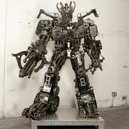 Megatron Inspired Recycled Metal Art Sculpture