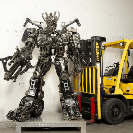 Megatron Inspired Recycled Metal Art Sculpture