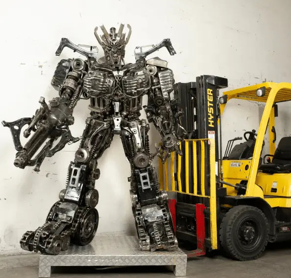 Megatron Inspired Recycled Metal Art Sculpture LM Treasures - K