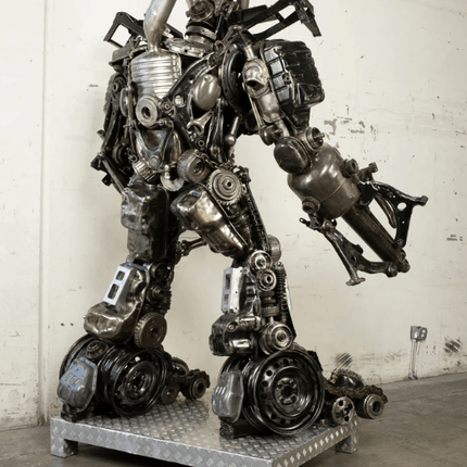 Megatron Inspired Recycled Metal Art Sculpture
