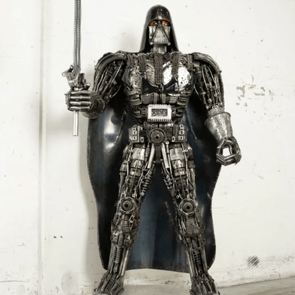 Darth Vader Inspired Recycled Metal Art Sculpture