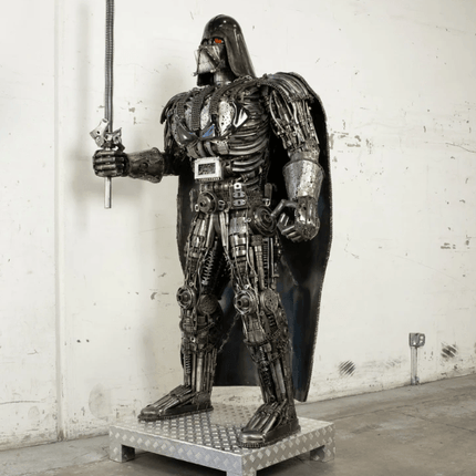Darth Vader Inspired Recycled Metal Art Sculpture