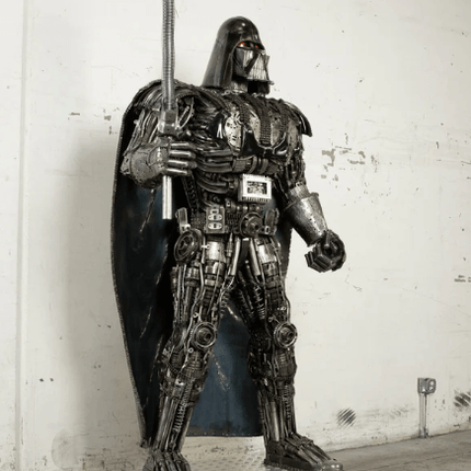 Darth Vader Inspired Recycled Metal Art Sculpture