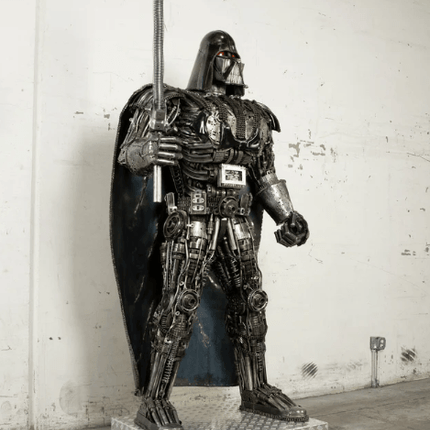 Darth Vader Inspired Recycled Metal Art Sculpture