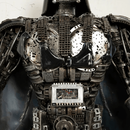 Darth Vader Inspired Recycled Metal Art Sculpture