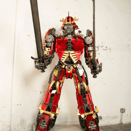 Samurai Recycled Metal Art Sculpture