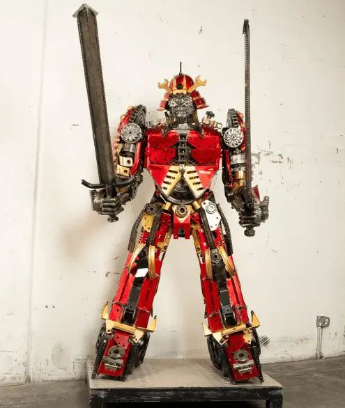 Samurai Recycled Metal Art Sculpture LM Treasures - K