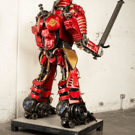 Samurai Recycled Metal Art Sculpture