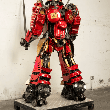 Samurai Recycled Metal Art Sculpture
