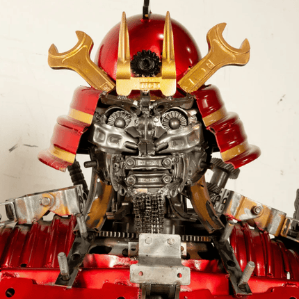 Samurai Recycled Metal Art Sculpture