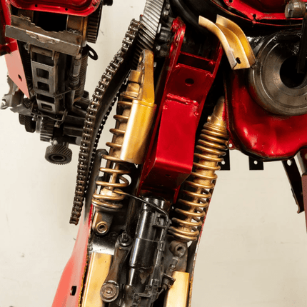 Samurai Recycled Metal Art Sculpture