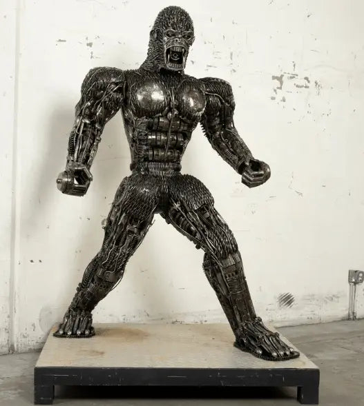 King Kong Inspired Recycled Metal Art Sculpture LM Treasures - K