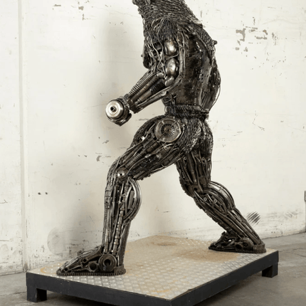 King Kong Inspired Recycled Metal Art Sculpture