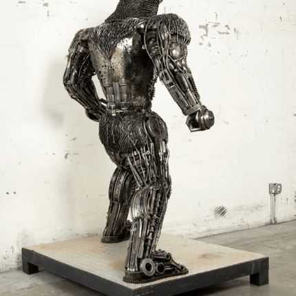 King Kong Inspired Recycled Metal Art Sculpture