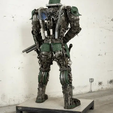 Army Storm Trooper Inspired Recycled Metal Art Sculpture LM Treasures - K