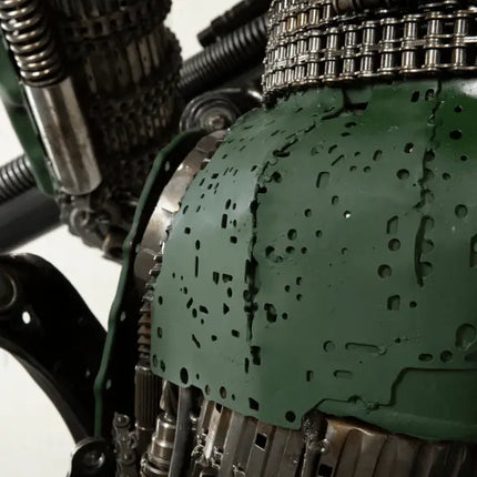 Army Storm Trooper Inspired Recycled Metal Art Sculpture LM Treasures - K