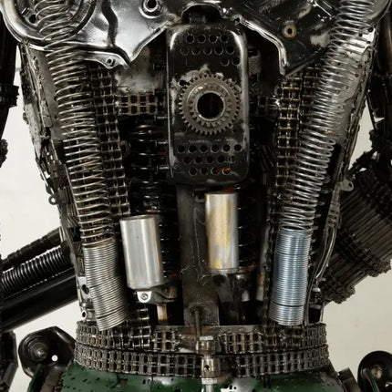 Army Storm Trooper Inspired Recycled Metal Art Sculpture LM Treasures - K