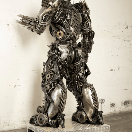 Lockdown Decepticon Inspired Recycled Metal Art Sculpture