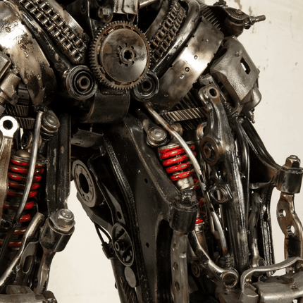 Lockdown Decepticon Inspired Recycled Metal Art Sculpture